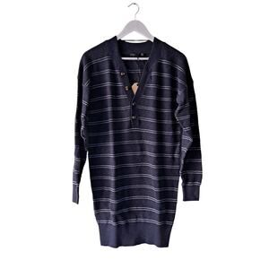 PrAna Womens Navy & White Milani Henley Dress - Nautical Stripe - Size XS (NWT)